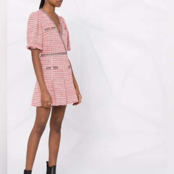 Maje Renetia Tweed Mini Dress - Picture 2 of 11